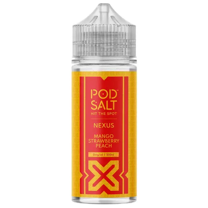Mango Strawberry Peach 100ml E-liquid - Pod Salt