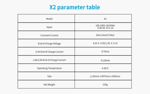 Xtar X2 Charger - Chargers XTAR