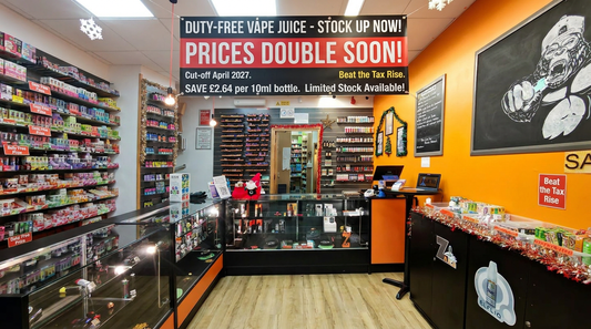 Duty Free Vape Juice UK - Stock Up Before Prices Double