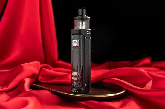 The Aspire Veynom Kit on red background