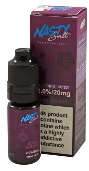 EcigZoo :ASAP Grape Nic Salt by Nasty Juice, 20mg, 