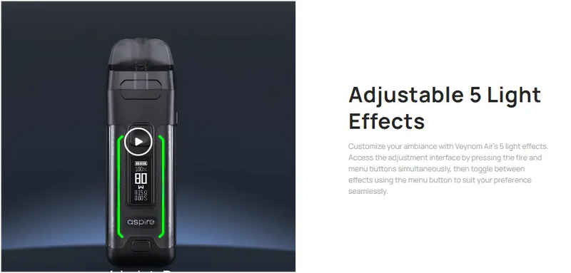 Aspire Veynom Air 2800mah Pod Device Kits
