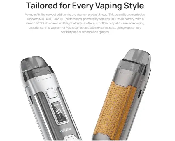 Aspire Veynom Air 2800mah Pod Device Kits