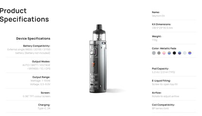 Aspire Veynom EX Kit - Pod Kits