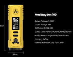BD Vape Rayden 100w Box Mod Limited Edition Mods