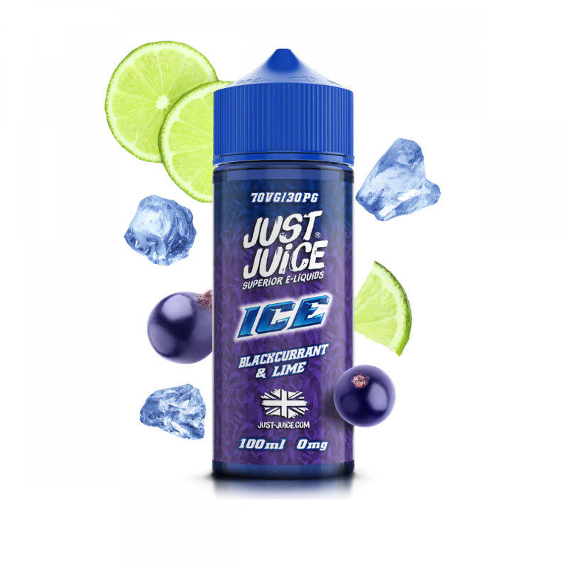 Blackcurrant and Lime Ice 100ml Shortfill by Just Juice -