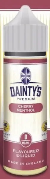 EcigZoo :Dainty's - Cherry Menthol 50ml Shortfill, 50ml, E-liquid - 0MG Shortfill