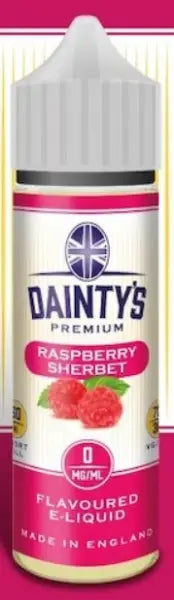 EcigZoo :Dainty's - Raspberry Sherbet 50ml Shortfill, 50ml, E-liquid - 0MG Shortfill