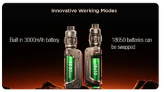 Geek Vape Aegis Solo 3 External Battery Kit Advanced Kits