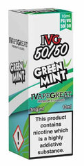Green Mint E-liquid - IVG 50/50 Range 