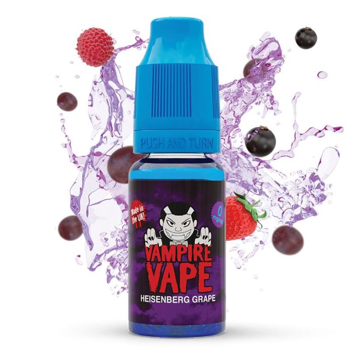 Vampire Vape Heisenberg Grape E-Liquid available in 10mls at ecigzoo.