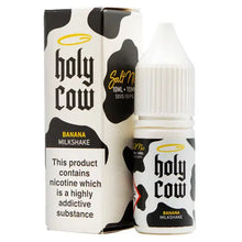 Holy Cow nic salts in 10mg or 20mg Banana Milkshake