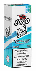 Ice Menthol E-liquid - IVG 50/50 Range 