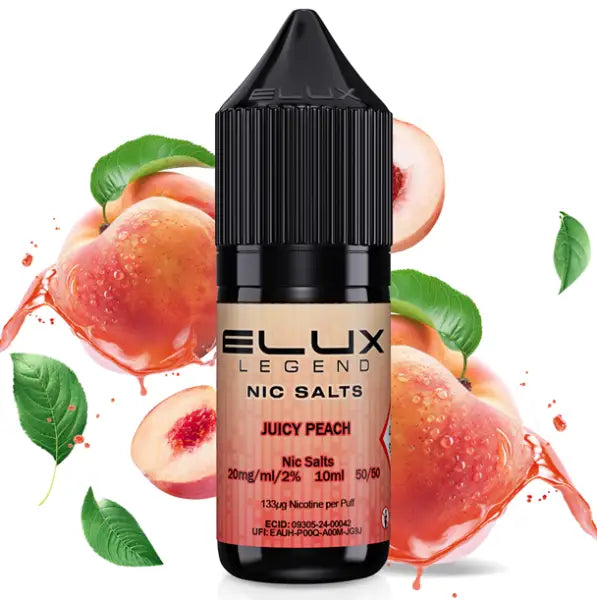 Juicy Peach by Elux Legend E-liquid - Nic-Salt ELUX