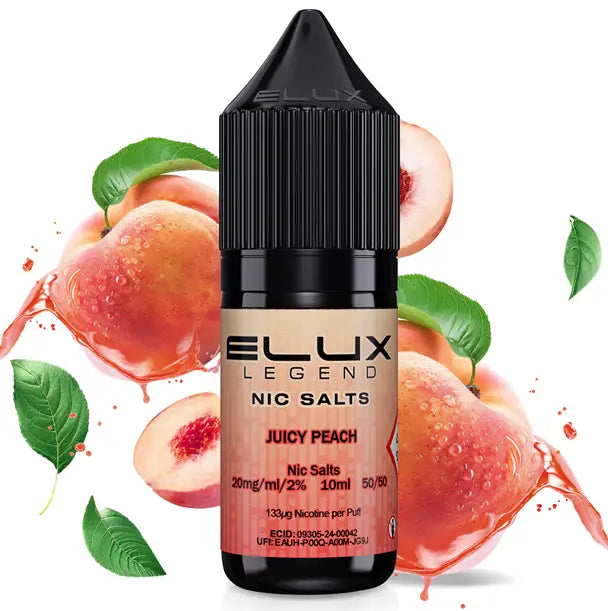 Juicy Peach by Elux Legend E-liquid - Nic-Salt ELUX