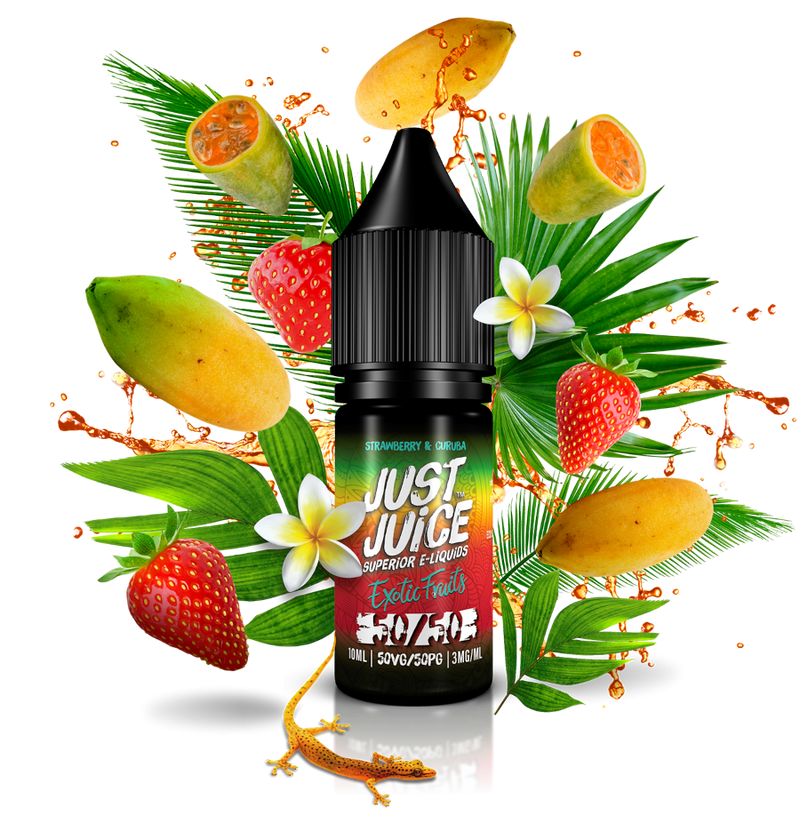 EcigZoo :Just Juice 50/50 Range, Strawberry & Curuba / 3mg / 10ml, E-Liquid - Just Juice 50/50 Range