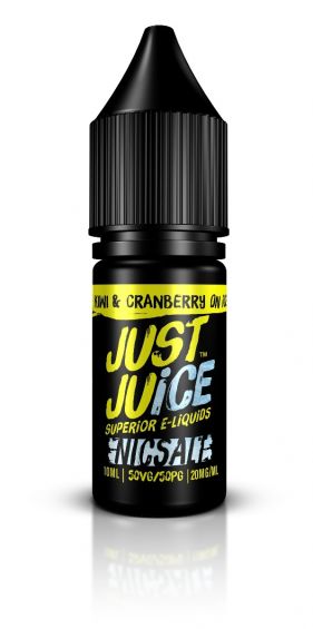 Kiwi & Cranberry on Ice Nic Salt E-liquid - Just Juice Nic Salt 