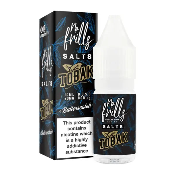 No Frills Nic Salt Range E-liquid - Salts