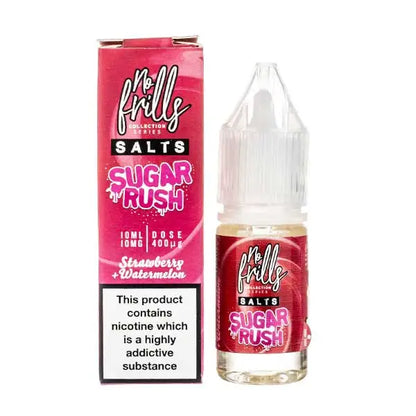 EcigZoo :No Frills Nic Salt Range, Strawberry Watermelon / 10mg, E-liquid - No Frills Nic Salts