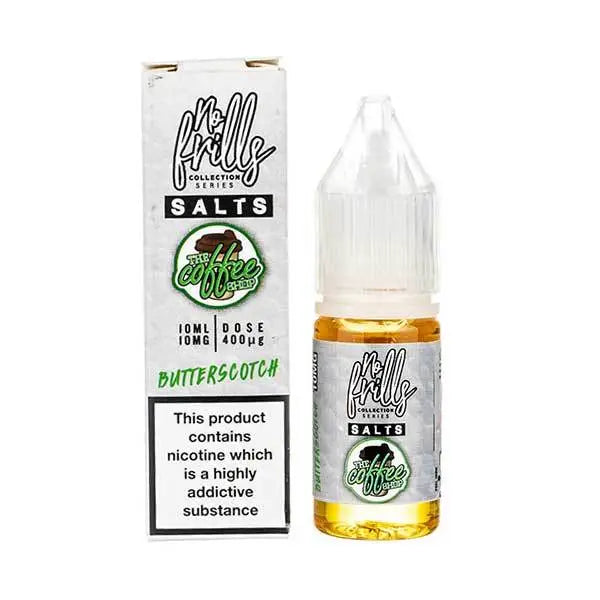 EcigZoo :No Frills Nic Salt Range, Butterscotch / 20mg, E-liquid - No Frills Nic Salts