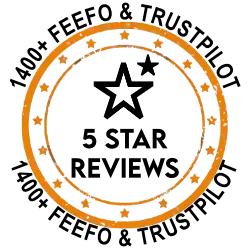 Orange circular ring with a textured, segmented design
