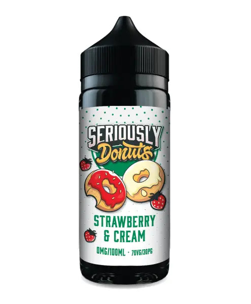 Seriously Donuts Strawberry & Cream E-Liquid 100ml Shortfills