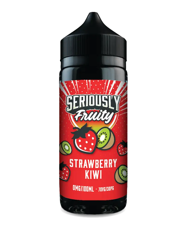 EcigZoo :Seriously Range 100ml, 100ml / Strawberry & Kiwi, E-liquid - Seriously Fruity