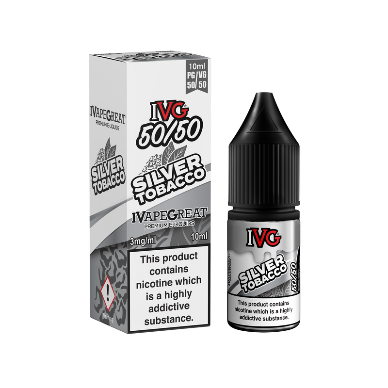 Silver Tobacco E-liquid - IVG 50/50 Range 