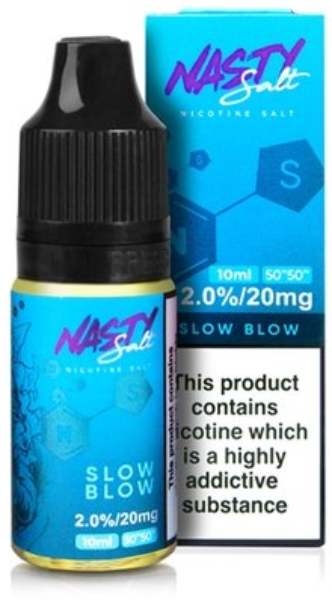 EcigZoo :Slow Blow Nic Salt by Nasty Juice, 20mg, 