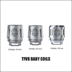 EcigZoo :Smok TFV8 Baby Coils, T8 0.16ohm 60-80w / 5 Pack, 