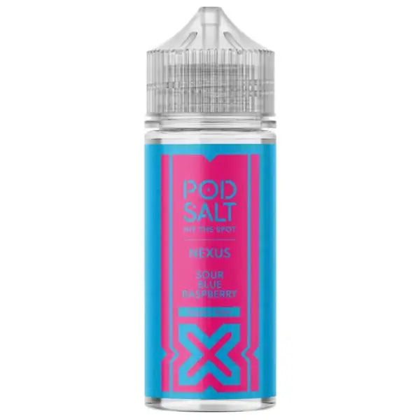 Sour Blue Raspberry 100ml E-liquid - Pod Salt