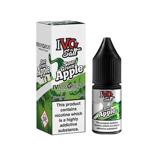 Sour Green Apple Nic Salt - E-liquid - IVG