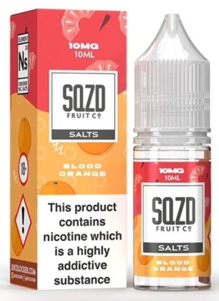 EcigZoo :SQZD Nic Salts, Blood Orange / 10mg, Nic Salt