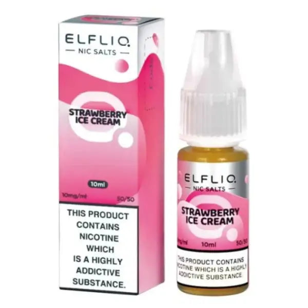 Strawberry Ice Cream by Elfliq - E-liquid - Salts Elf Bar