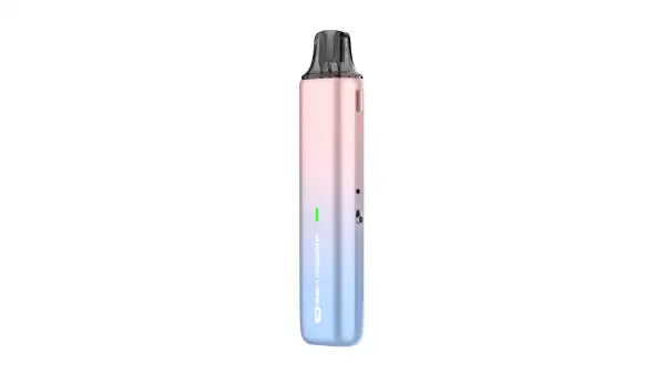 Pink and Blue Gradient Vape Pod kit on a white background