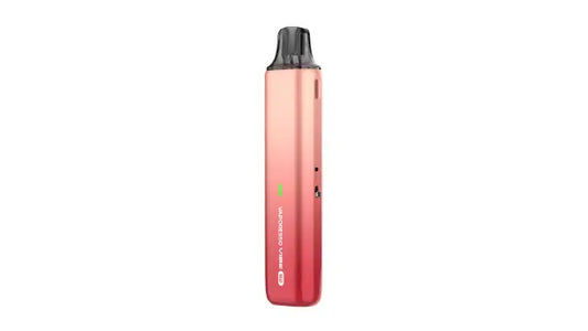 Red vape Pod kit on a white background