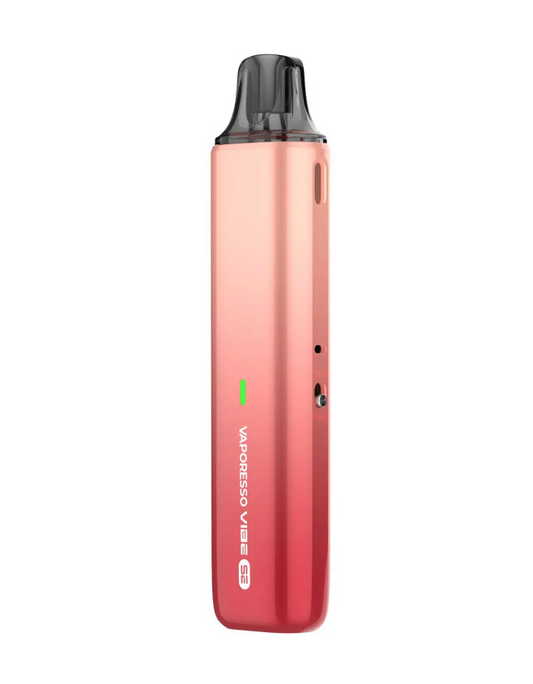 Red vape Pod kit on a white background