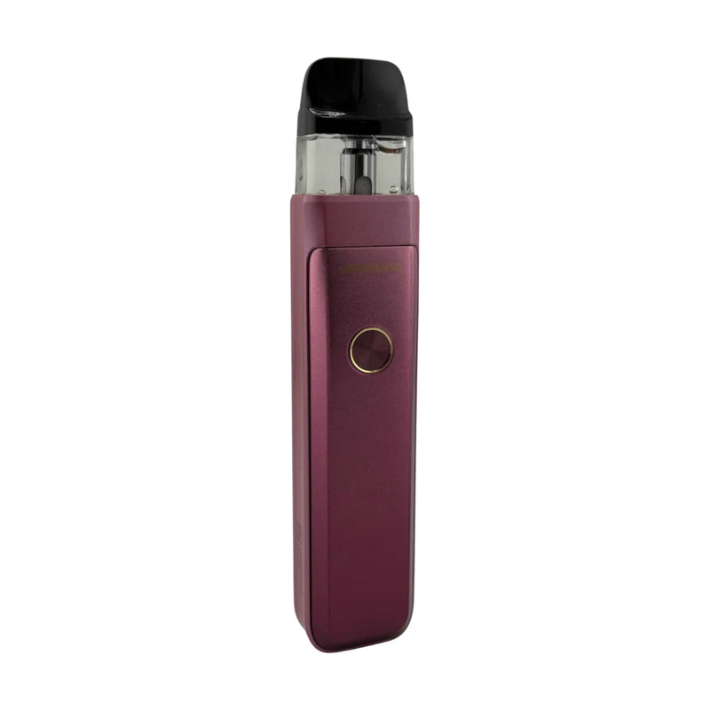 Purple vape pod kit on a white background