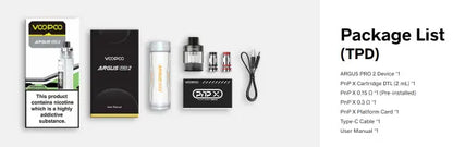 VooPoo Argus Pro 2 Vape Pod Kit Kits Voopoo