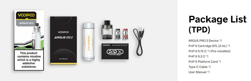 VooPoo Argus Pro 2 Vape Pod Kit Kits Voopoo