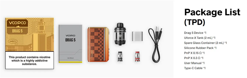 VooPoo Drag 5 Kit Advanced Kits Voopoo