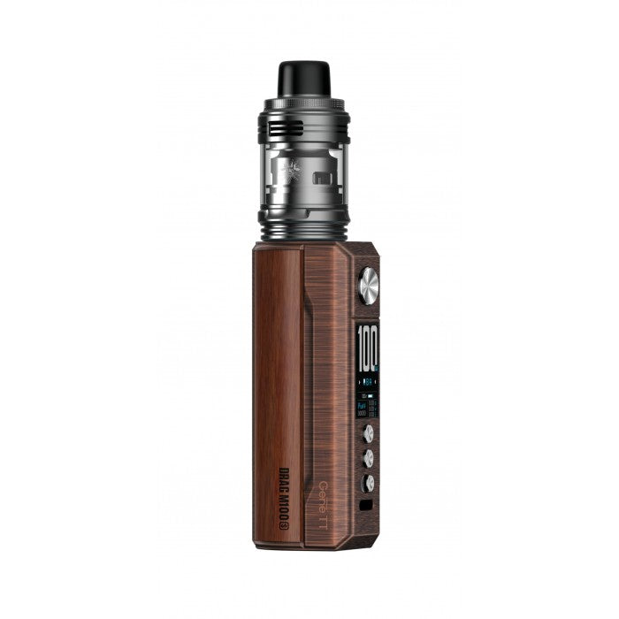 VooPoo Drag M100S Kit - Antique Brass & Padauk - Advanced