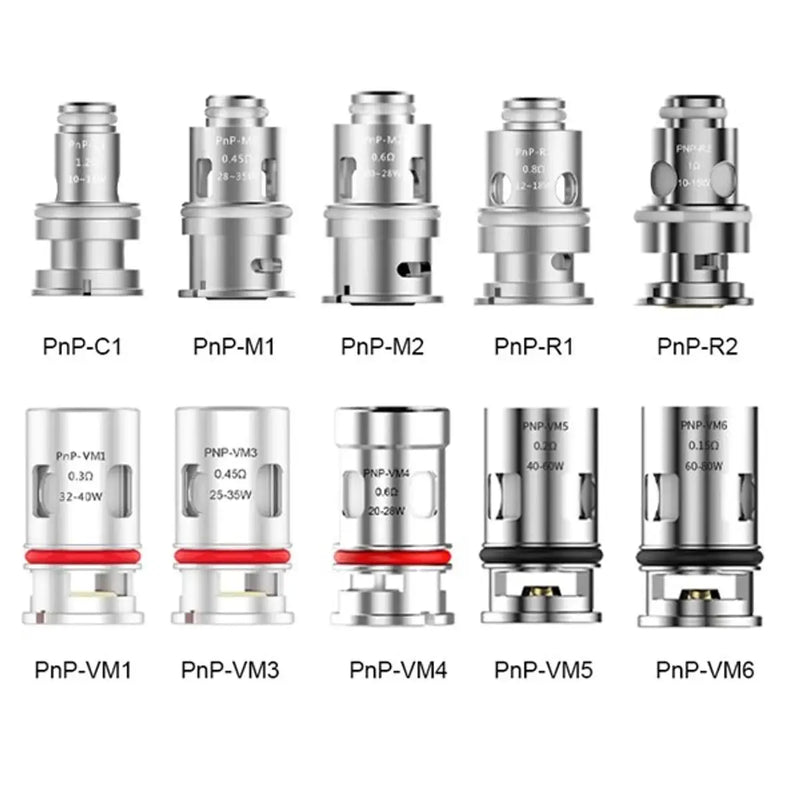 VooPoo PnP Coils - PnP-R2 1.0ohm / Single Coil - Voopoo