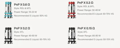 VooPoo PNP X Replacement Coils EcigZoo