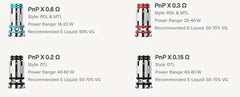 VooPoo PNP X Replacement Coils EcigZoo