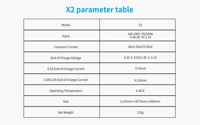 Xtar X2 Charger Chargers 