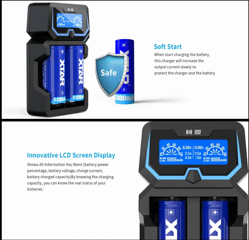 Xtar X2 Charger Chargers 