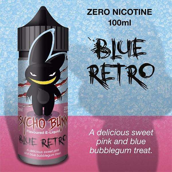 Blue Retro Shortfill E-liquid by Psycho Bunny  