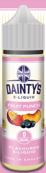 Dainty's Fruit Punch E-liquid - 0MG Shortfill 