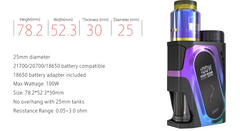 IJOY Capo Squonk Box Mod inc Battery  